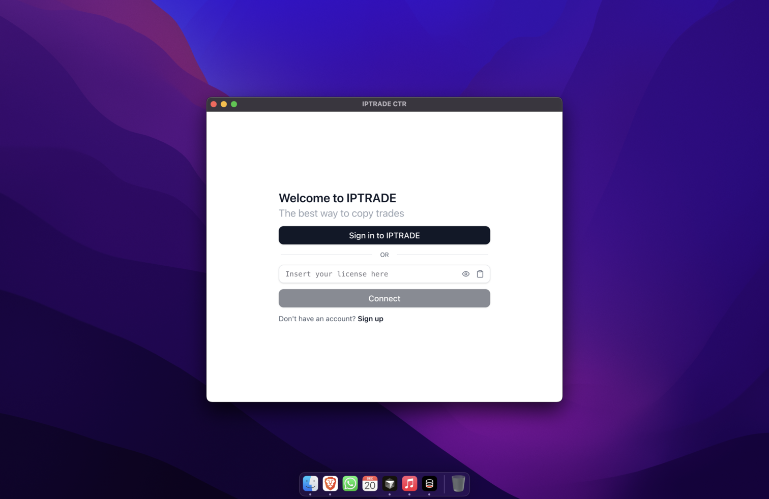 Step 2 - Install IPTRADE CTR App