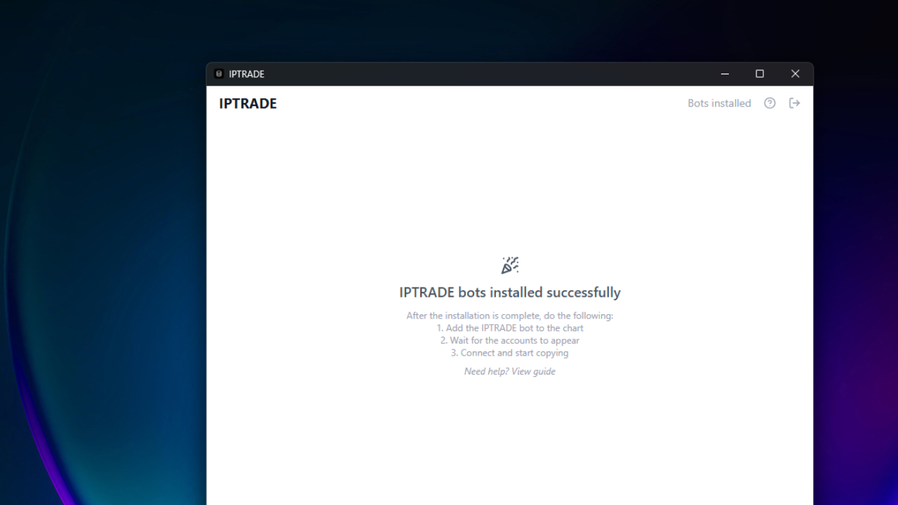 Step 3 - Install IPTRADE Bots